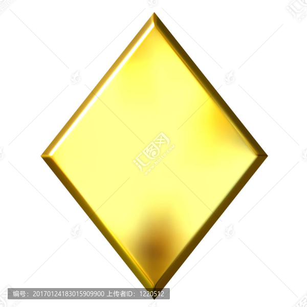 3D金色鉆石