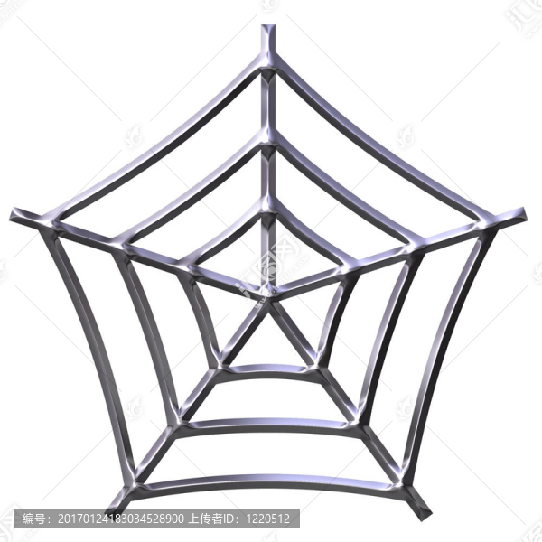 三維銀蜘蛛網(wǎng)
