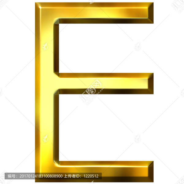 3D黃金字母