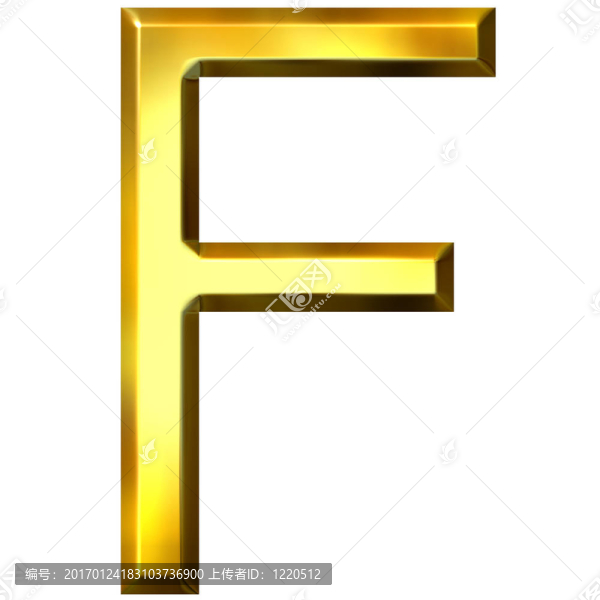 3D金色字母