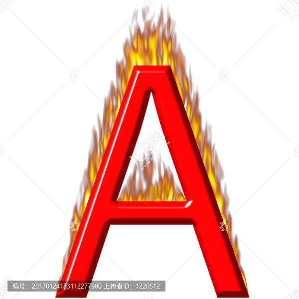 三維字母A火