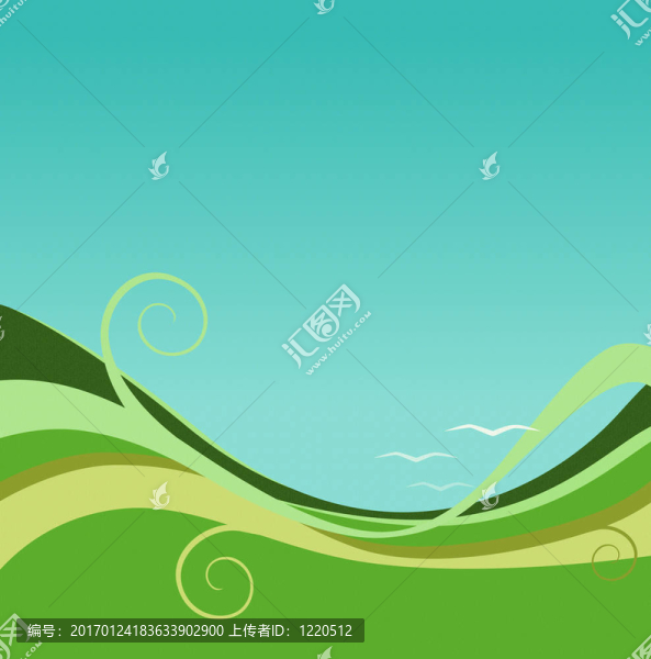 大地與天空的抽象背景