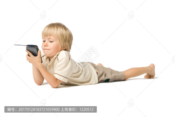 男孩用PDA