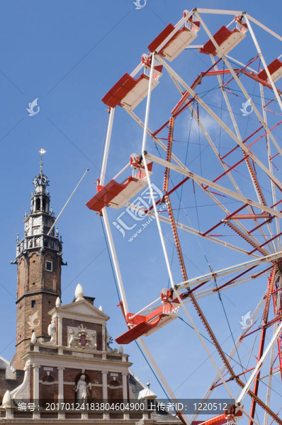 Ferris,Wheel與老建筑