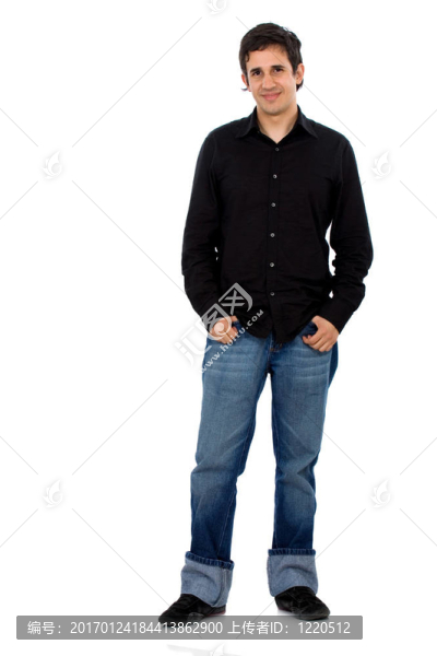 站在白色上的隨便的人