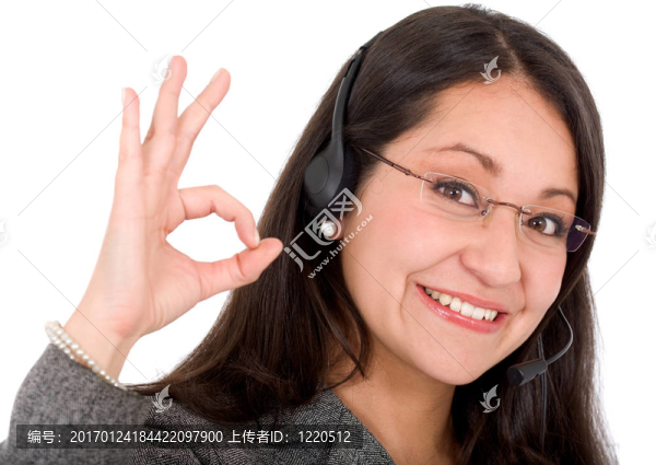 業(yè)務(wù)支持女人-好的標(biāo)志