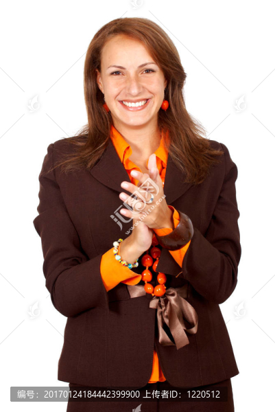 女商人鼓掌