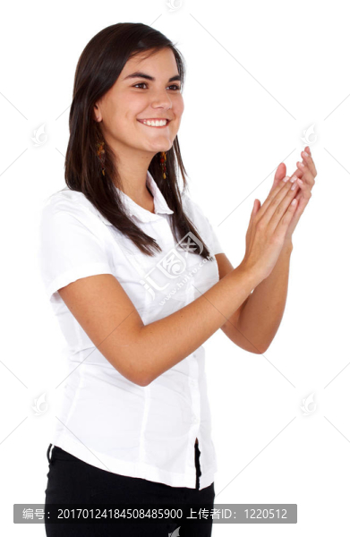 女商人鼓掌