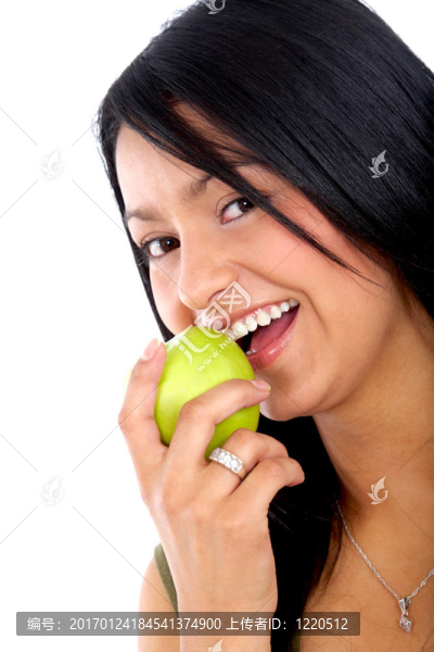 健康飲食的女人