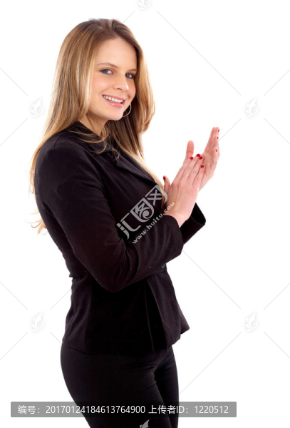 女商人鼓掌