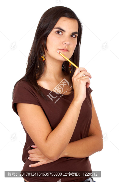 不經(jīng)意的憂郁的女人