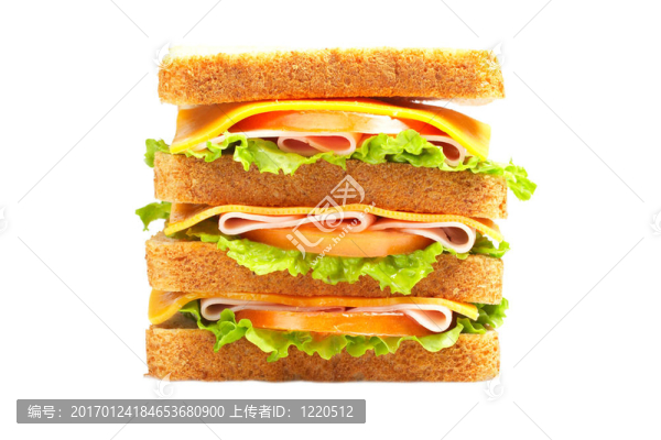 雙火腿三明治