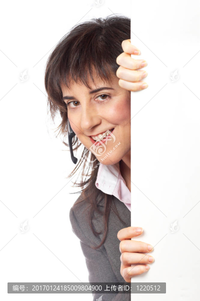 好奇的女商人