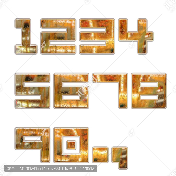 三維金屬數(shù)字集