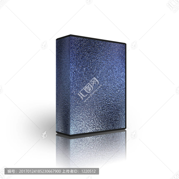 藍(lán)色拉絲金屬空白盒