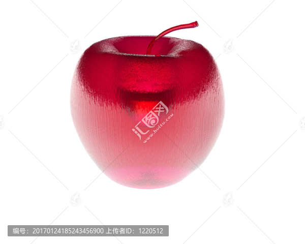 三維透明紅蘋果