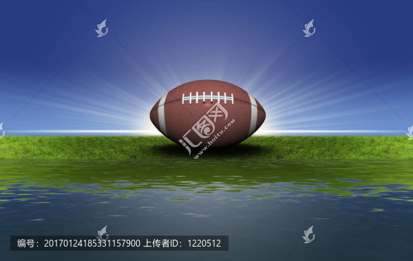 綠色草地上的足球
