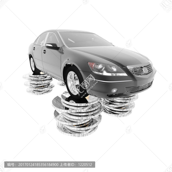 美元硬幣上的豪華車