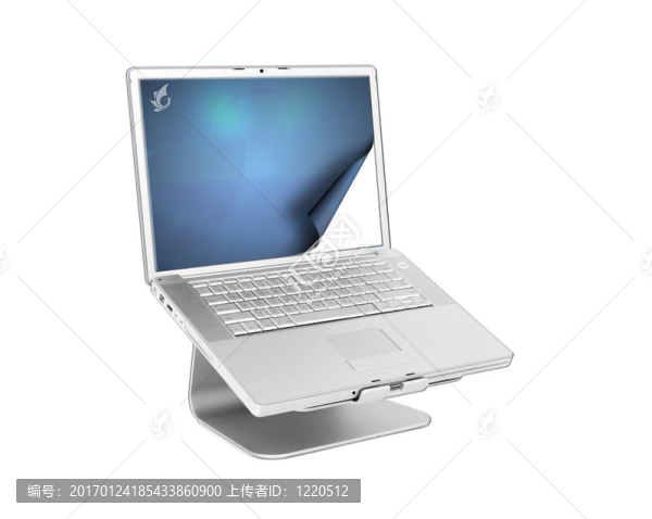 具有卷曲屏幕的筆記本電腦