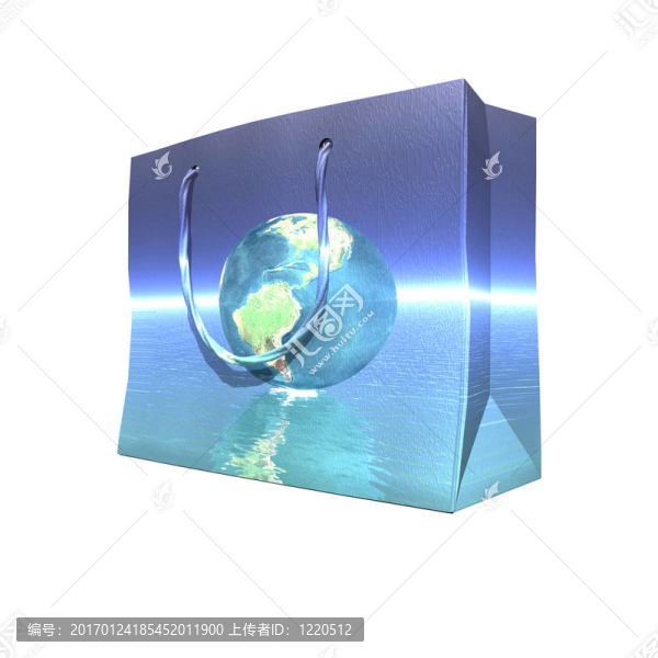 禮品和禮品袋孤立在白色