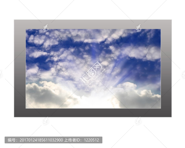 具有戲劇性云的等離子電視