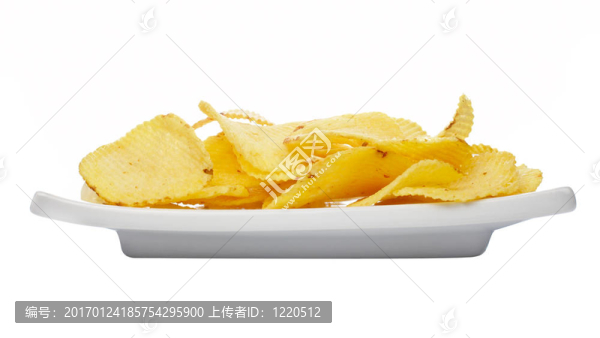 盤子上的土豆片