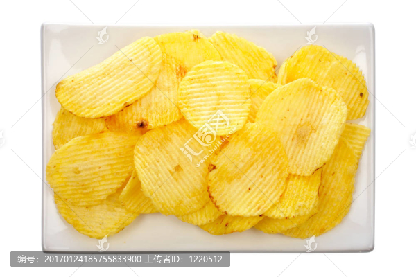 盤子上的土豆片