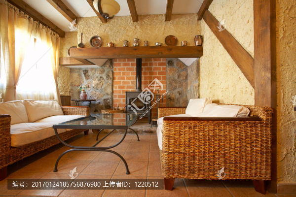 有壁爐的客廳-匯圖網(wǎng) www.fosd68.com 有壁爐的客廳