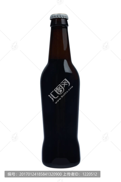 一瓶黑啤酒