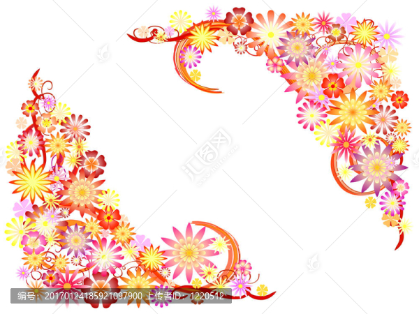 紅色的春天的花朵