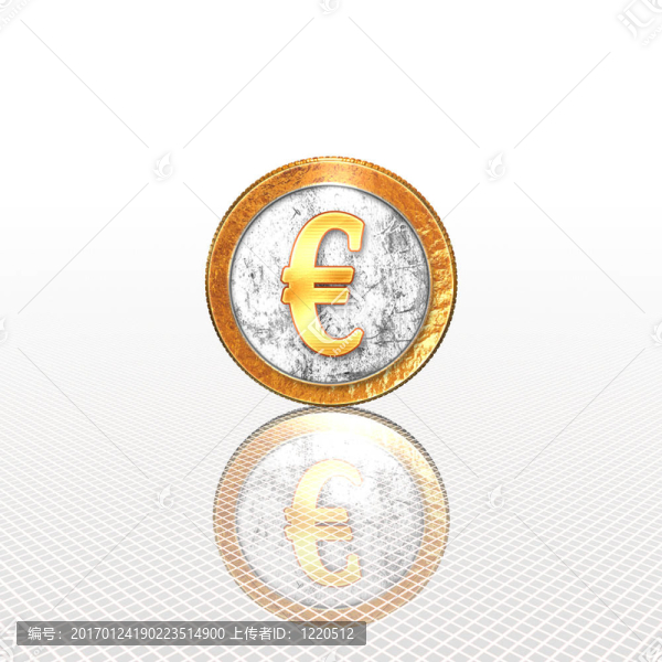 金色的硬幣與反射鏡