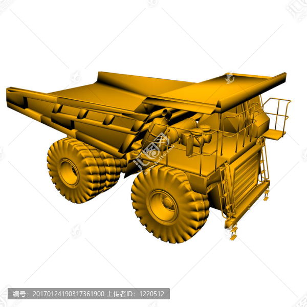 黃金重型卡車模型