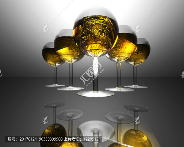 3D酒杯