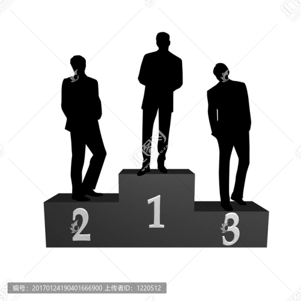 白色上孤立的領(lǐng)獎(jiǎng)臺(tái)