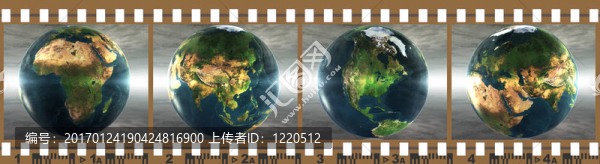 膠片上有4張被隔離在白色上的圖像
