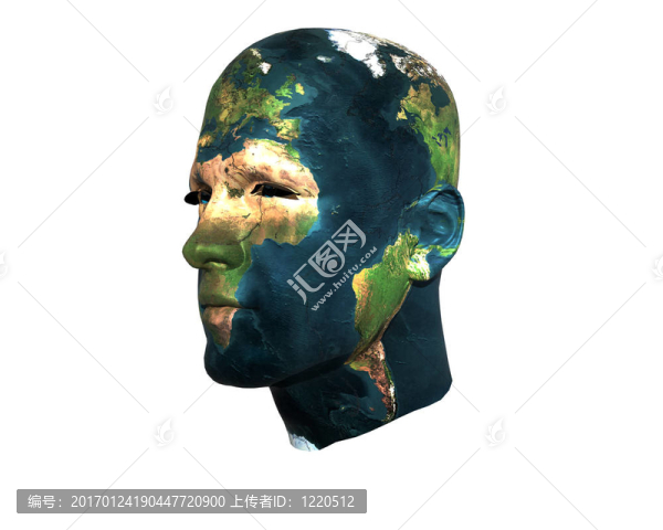 三維人臉與地球紋理