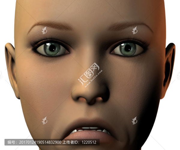 女孩臉上的3D與情感