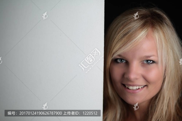 一個(gè)美麗的年輕女人的肖像