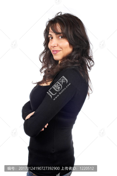 快樂(lè)的年輕女人肖像