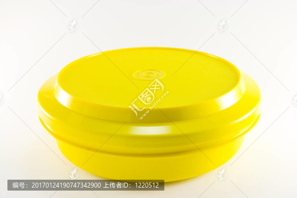 黃色圓形塑料容器