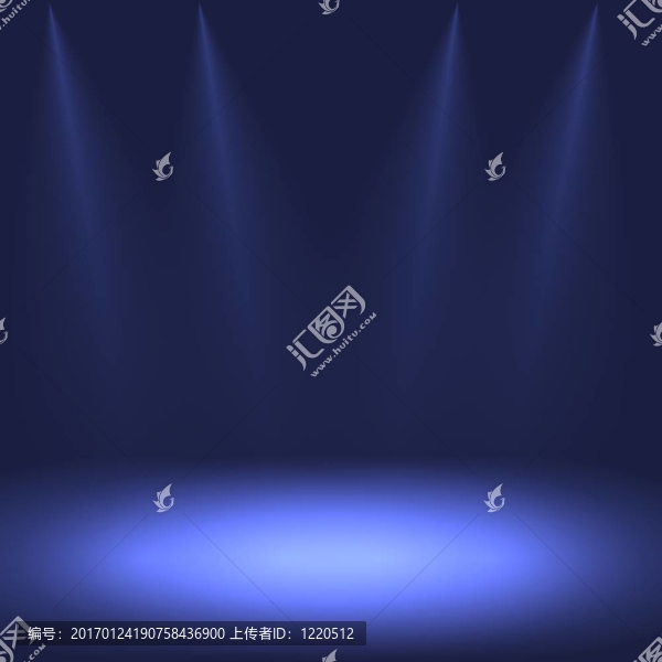 藍(lán)色的聚光燈