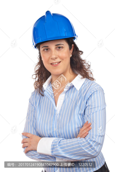 微笑的女建筑師