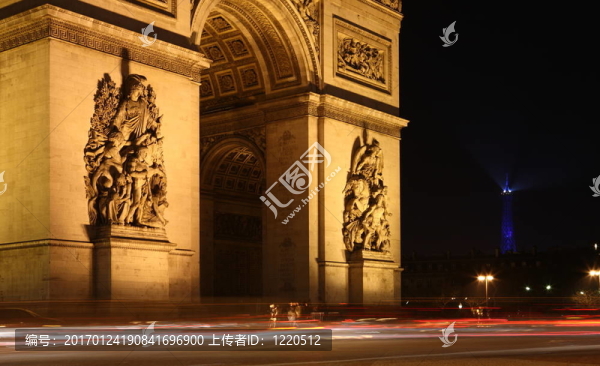 凱旋門的黃昏觀