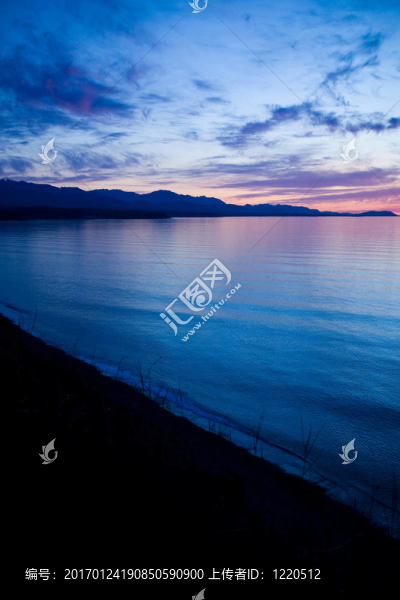 胡安·德富卡海峽的日落