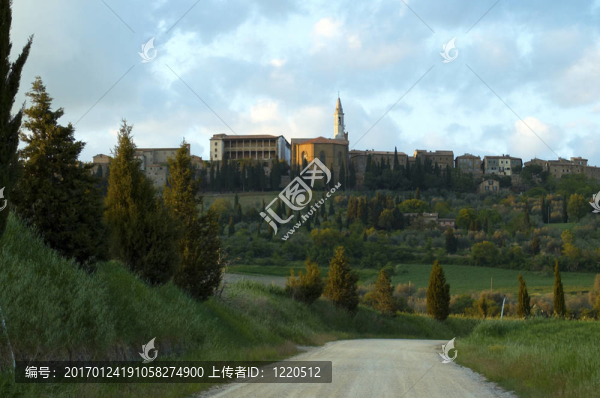 鑒于Pienze；意大利。