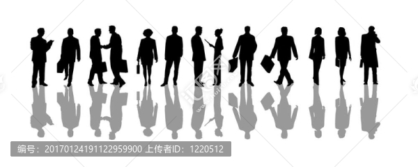 商務(wù)人物剪影