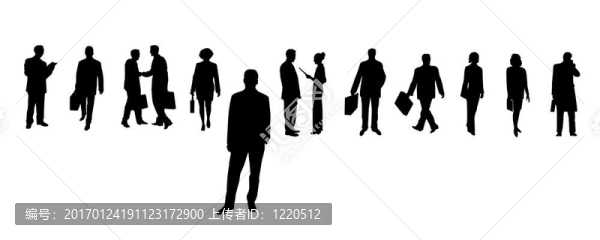 商務(wù)人物剪影