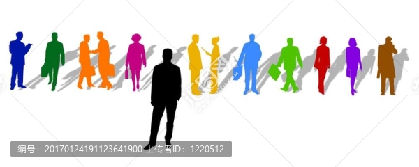 商務人物剪影