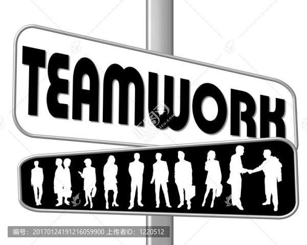 道路標志團隊合作B,/,W