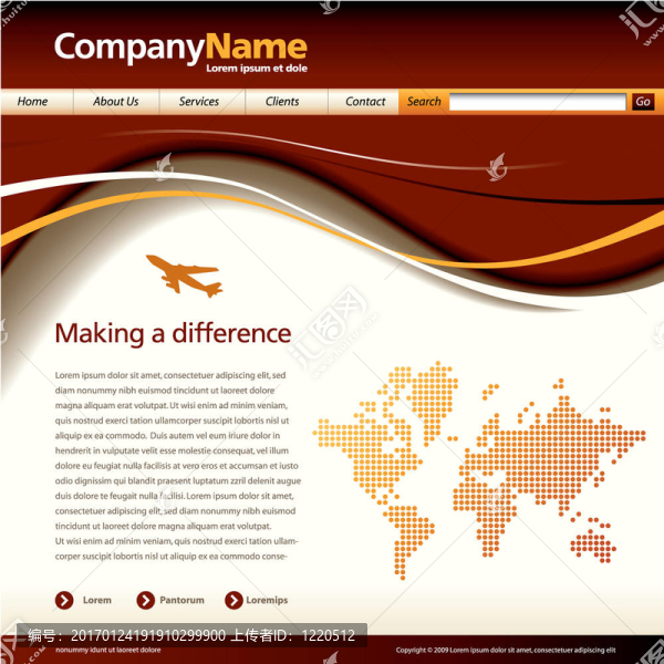 向量的網(wǎng)站模板